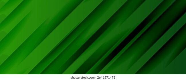 Vetor de modelo de fundo esportivo verde abstrato com linhas e luzes brilhantes. Fundo verde com forte padrão design.Eps10 vetor
