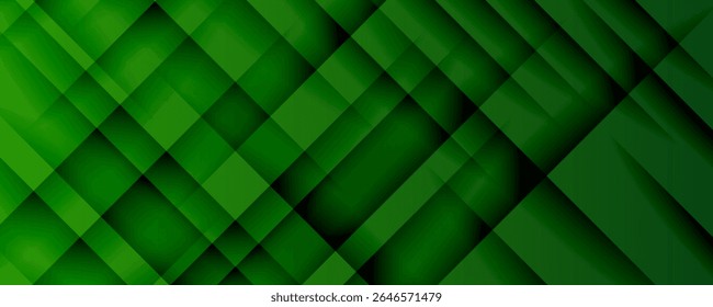 Abstract green sporty background template vector with shiny lines and lights. Green background with strong pattern design.Eps10 vector