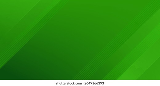 Vetor de modelo de fundo esportivo verde abstrato com linhas e luzes brilhantes. Fundo verde com forte padrão design.Eps10 vetor