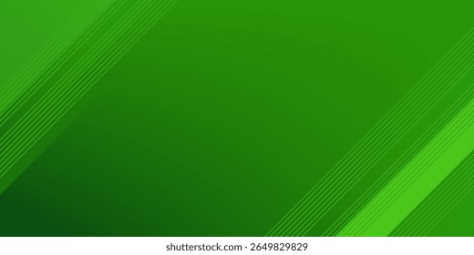 Abstract green sporty background template vector with shiny lines and lights. Green background with strong pattern design.Eps10 vector