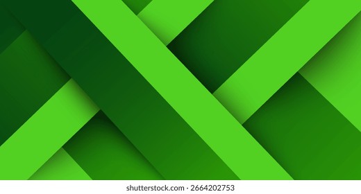 Modelo de vetor de fundo esportivo verde abstrato com linhas geométricas. Fundo verde com design de padrão moderno.