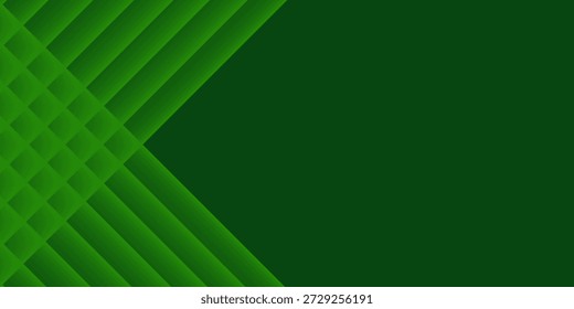 Vetor de modelo de fundo desportivo verde abstrato e simples com linhas brilhantes e luzes. Fundo verde com design de padrão forte.Eps10 vetor