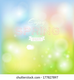 Abstract green spring background