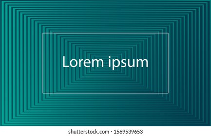 abstract green square frame design