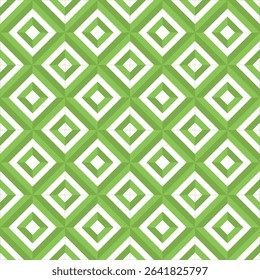 Abstract Green Square Pattern is a modern, geometric design with layered green squares, offering a fresh and dynamic visual style.