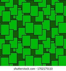 Abstract green squares background, seamless pattern, texture for designer, vector illustration