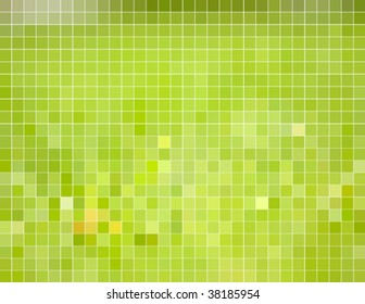 abstract green squares mosaic, vector