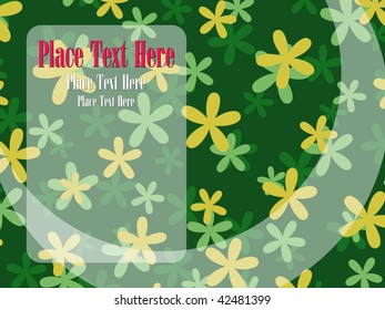 abstract green st, patrick day background illustration