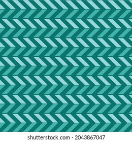 abstract green striped, zig zag geometrical vector seamless pattern