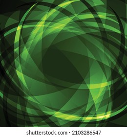 Abstract green stripes on a dark background, EPS 10
