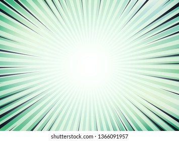 Abstract green sun burst comic background for space of text. You can use for ad, sales, poster, promotion, artwork. illustration vector eps10