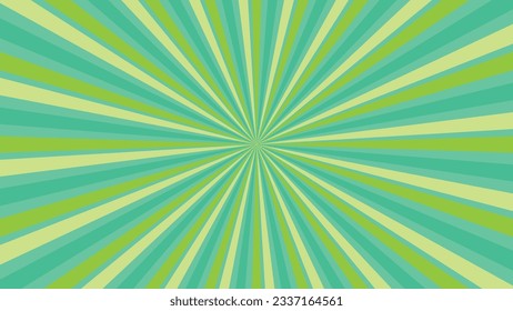 abstract green sunburst pattern background for modern graphic design element. shining ray cartoon with colorful for website banner wallpaper and poster card decoration