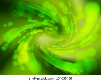Abstract green swirl background