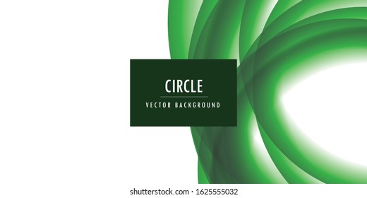 Abstract green swirl background design