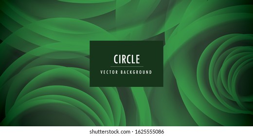 Abstract green swirl background design
