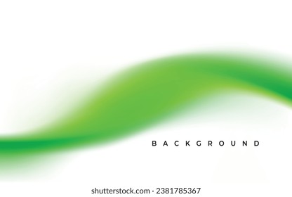 abstract green swoosh wavy background vector