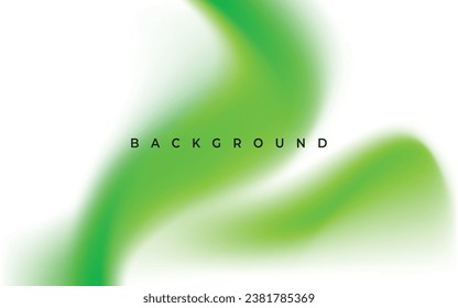 abstract green swoosh wavy background vector