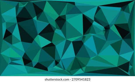 Vector de diseño de fondo texturizado de patrón geométrico Abstractas verde y verde azulado bajo poli