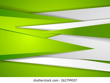 Abstract green tech corporate background. Vector design