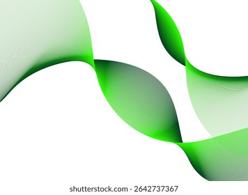 Líneas verdes Abstractas de la tecnología en el fondo mínimo del gradiente