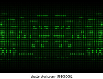 Abstract green technology background, dot glow light. Vector illustration eps10.