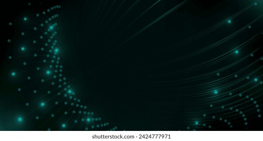 líneas de circuito de tecnología verde abstracto fondo de diseño