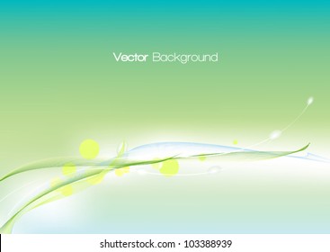 Abstract green template