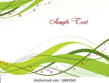 Abstract green template