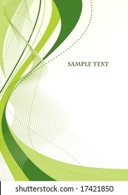 Abstract green template