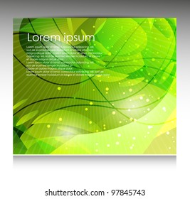 abstract green template