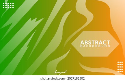 Abstract Green template Modern background. Very useful for landing pages, websites, banners, posters, events. Modern abstract gradient wavy geometric background design.