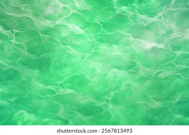 Abstract green texture, fluid design, watercolor style, vibrant colors, soothing background, artistic wallpaper.