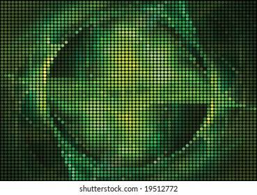 Abstract green tiles background. Vector illustration.