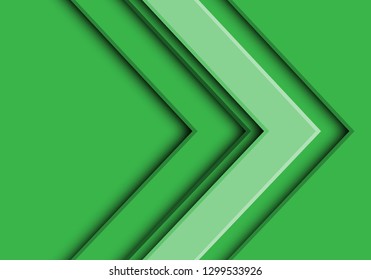 Abstract Green Tone Arrow Direction Design Stock Vector (Royalty Free ...