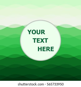 Abstract green tone background with curve lines, stock vector