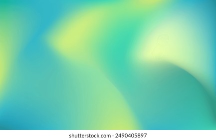 Abstract green tosca gradient. Blue background. Smooth gradient background. Technology background