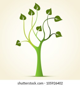 Abstract green tree