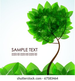 abstract green tree