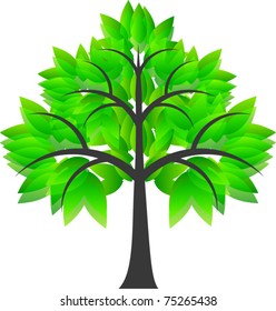 abstract green tree