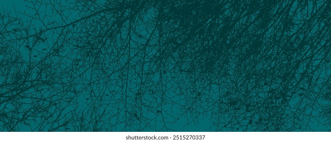 abstract green tree branch vector background