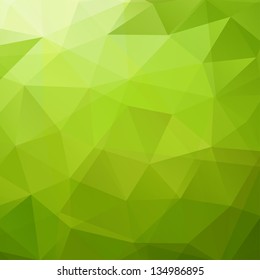 Abstract Green Triangle Background, Vector Illustration Eps10