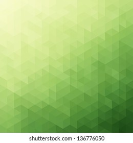 Abstract Green Triangle Background  Vector Illustration