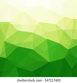 Abstract Green Triangle Background, Vector Illustration EPS10, Contains Transparent Objects