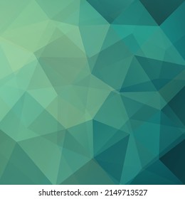 Abstract green triangle background, vector illustration