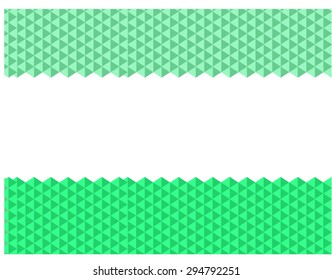 Abstract Green Triangle Background, Vector Illustration