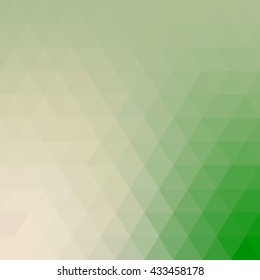 Abstract Green Triangle Background, Vector Illustration