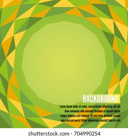 Abstract green triangle background, vector illustration eps10