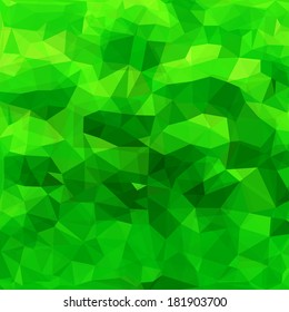 Abstract Green Triangle Geometrical Background, Vector Illustration EPS10, Contains Transparent Objects