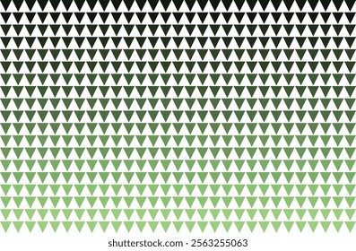 Abstract Green Triangle Gradient Pattern