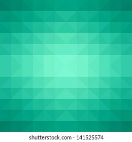 Abstract Green Triangle Pattern, Geometrical Background, Vector Illustration